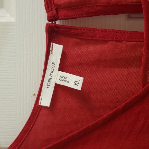Maurices XL like new red blouse - Picture 2 of 7